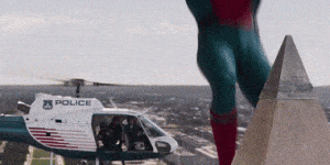 peter parker flying gif spider-man homecoming